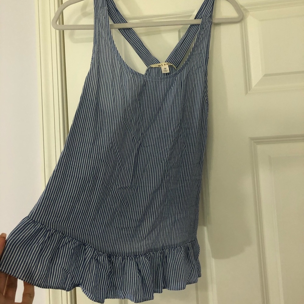 Blue Striped tank top